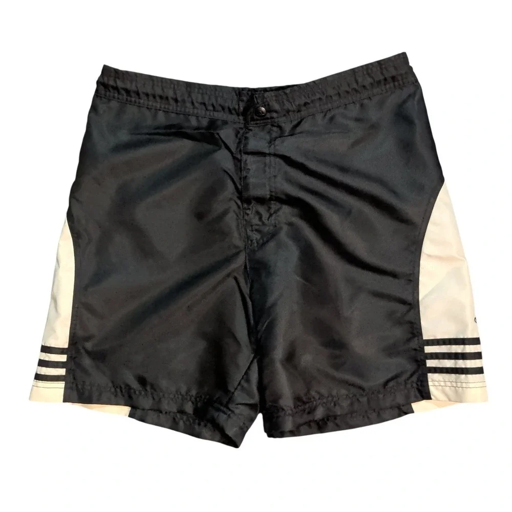 Vintage Adidas Nylon Shorts Mens Size L Boxing Shiny Satin Retro Athleisure 90s